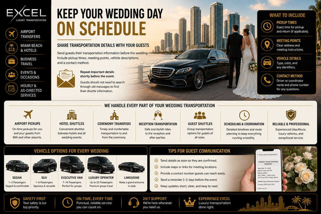 wedding transportation guide